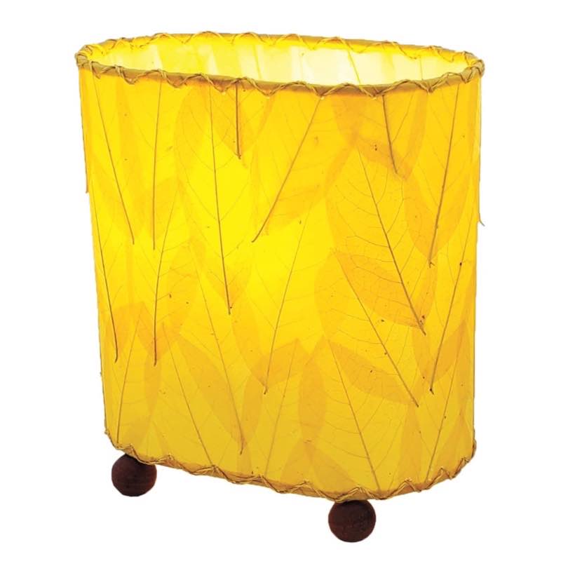 Mini Guyabano Leaf Lamp - Yellow